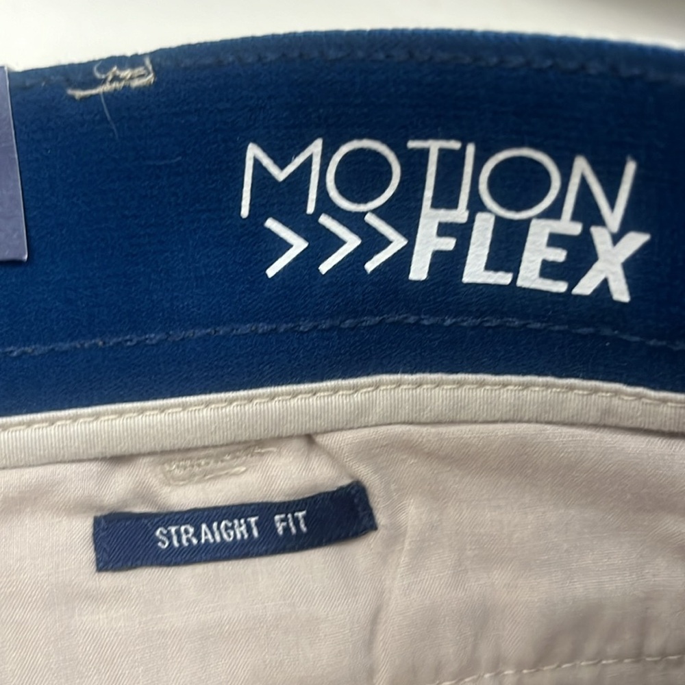NWT! Crown & Ivy MOTION FLEX khaki pants 38X30 Men’s - Picture 8 of 16